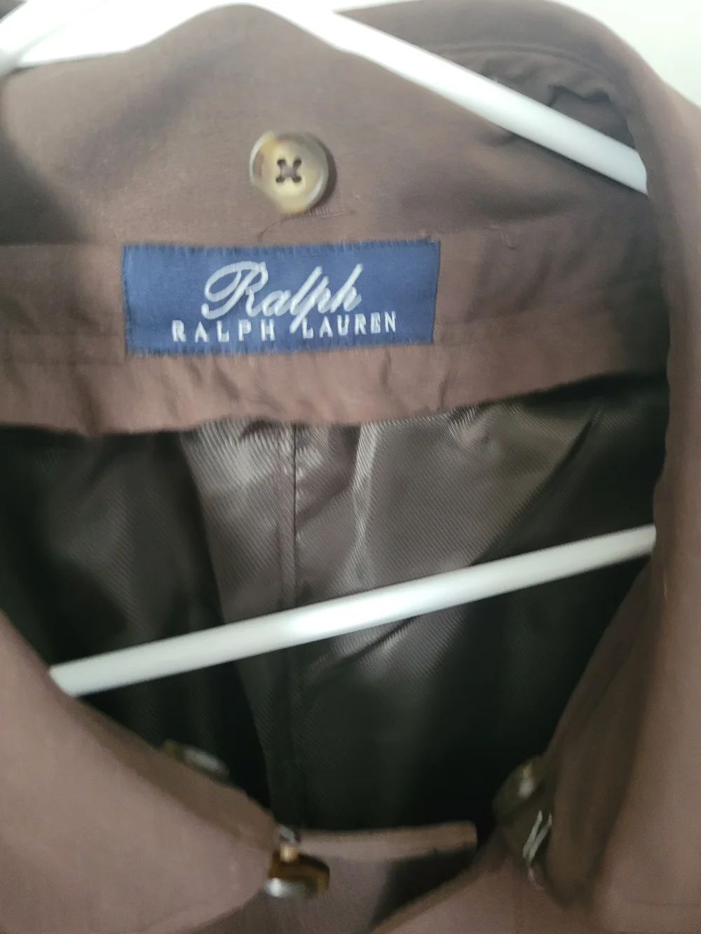 Ralph Lauren Men's Dark Brown Belted Trench Coat